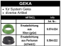 Preview: Ersatzdichtung System Geka aus Viton oder Perbunan