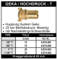 Preview: System Geka mit Schlauchtülle aus Messing - Hochdruck