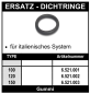 Preview: Schnellkupplung - Italienisches System - Ersatz  Dichtringe