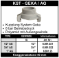 Preview: System Geka mit Aussengewinde aus Kunststoff