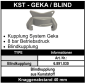 Preview: System Geka Blindkupplung aus Kunststoff