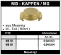 Preview: Tankwagenkupplung MB - Kappe aus Messing