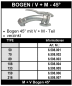 Preview: Perrot Bogen 45° mit V+M -Teil