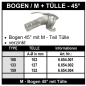 Preview: Perrot Bogen 45° mit M -Teil und Tülle