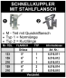 Preview: Schnellkuppler Perrot M-Teil mit Quadratflansch