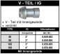 Preview: Perrot V-Teil / mit Innengewinde