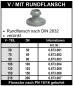 Preview: Perrot V-Teil mit Rundflansch nach DIN 2632