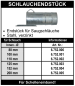 Preview: Schlauchendstück für Saugschläuche