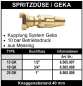 Preview: Spritzdüse mit Geka-Kupplung
