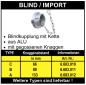 Preview: Storz Blindkupplung - Import