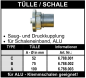 Preview: Storz Kupplung mit Tülle - für Schaleneinband