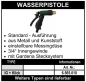 Preview: Wasserpistole mit 3/4" Innengewinde + Anschluss System Gardena