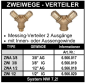 Preview: Zweiwege Druckluftverteiler mit Innengewinde oder Aussengewinde (NW 7,2)