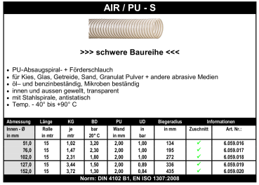 Air / PU - S - Schlauch