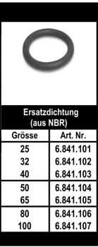 Schnellkupplung - System Guillemin Ersatzdichtung