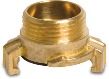 System Geka mit Aussengewinde aus Messing