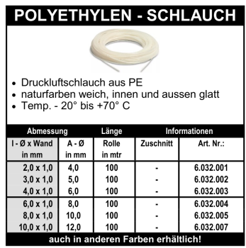 Polyethylen - Schlauch