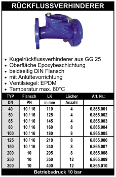 Rückflussverhinderer