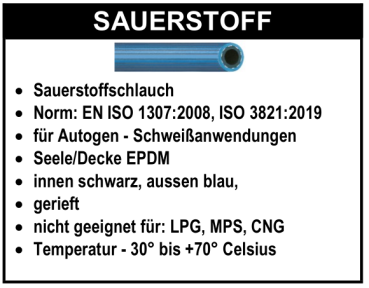 Sauerstoff - Schlauch