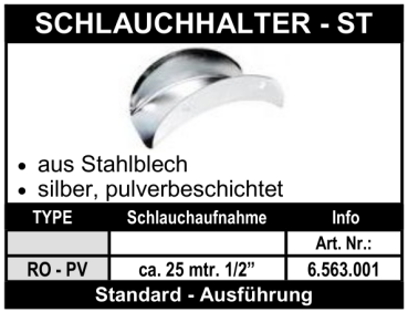 Schlauchhalter aus Stahlblech