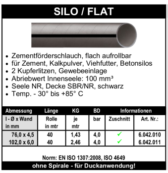Silo / Flat - Schlauch