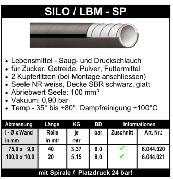 Silo / LBM-SP - Schlauch