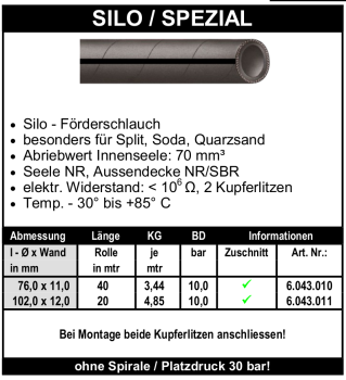 Silo / Spezial - Schlauch