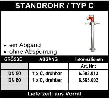 Standrohr - Typ C