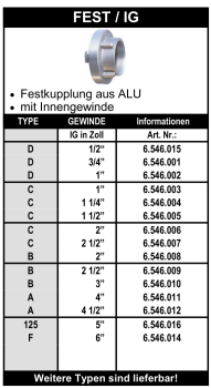 Storz Kupplung mit Innengewinde