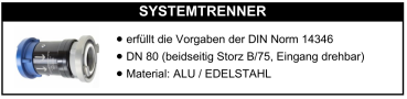 Systemtrenner DIN Norm 14346