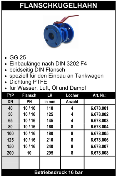 Flanschkugelhahn