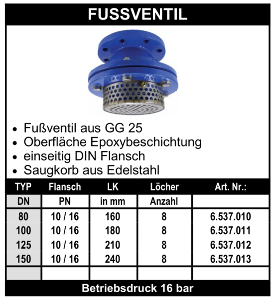 Fussventil