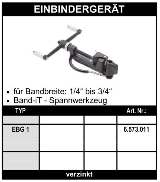 Band-iT Einbindegerät