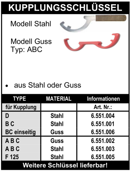 Kupplungsschlüssel