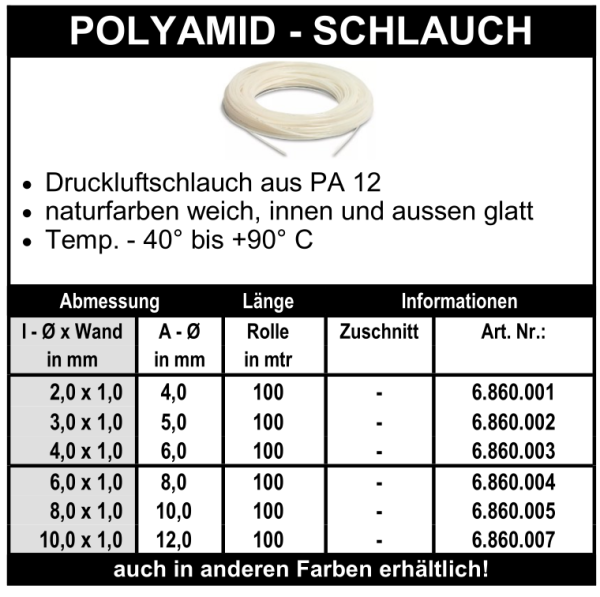 Polyamid - Schlauch