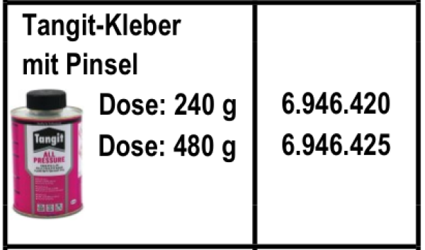 Tangit Kleber Dosen mit Pinsel