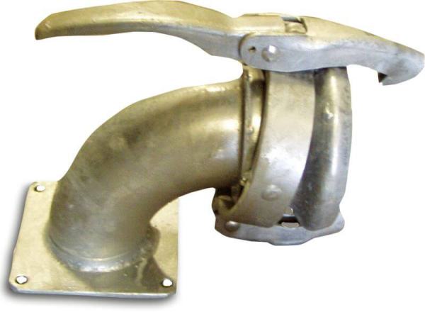 Perrot M-Teil Bogen 90°mit Quadratflansch