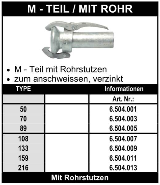 Perrot M-Teil / mit Rohr