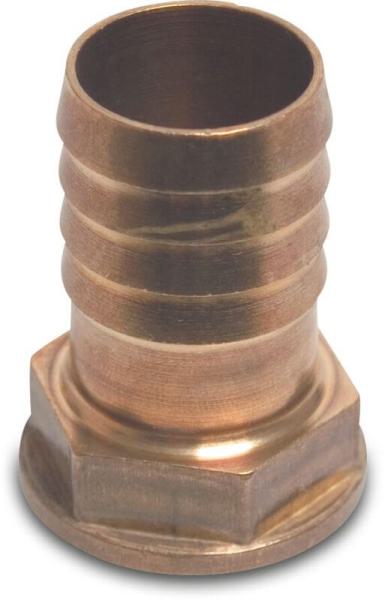 Schlauchtülle mit Innengewinde für Schelleneinband aus Messing
