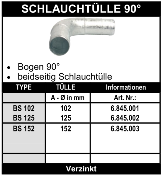 Schlauchtülle 90°