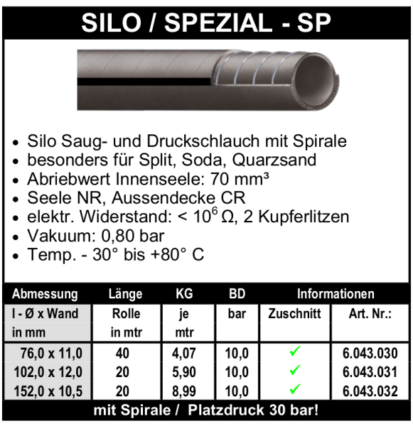 Silo / Spezial-SP - Schlauch