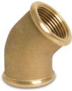 Winkel 45° (Innengewinde x Innengewinde) aus Messing